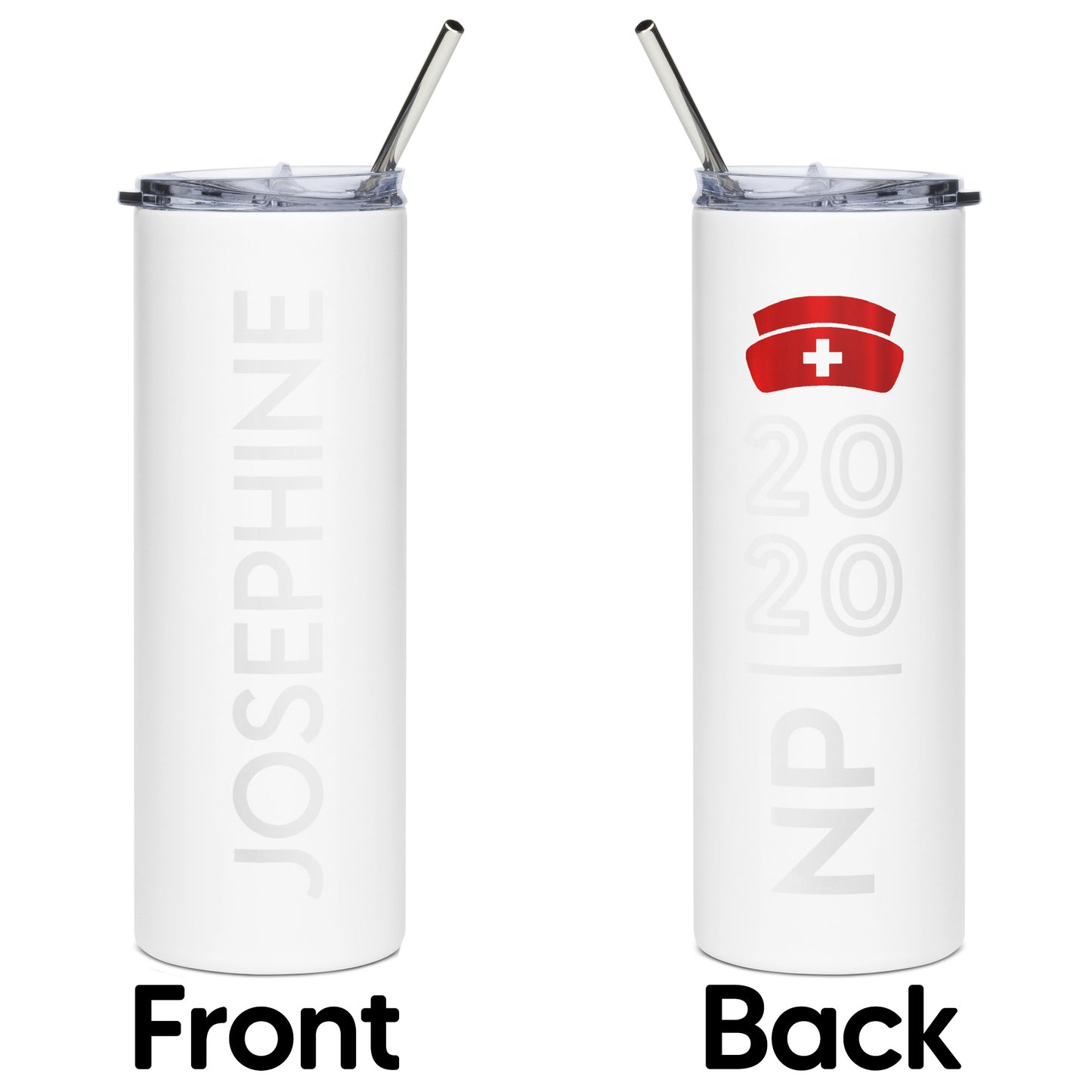 Stainless Steel Nurse Tumbler with Customization